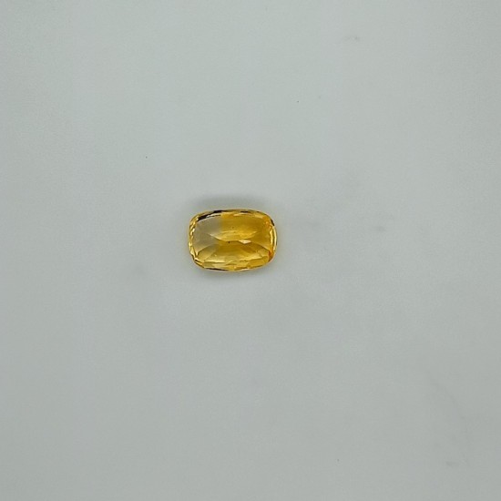 Yellow Sapphire (Pukhraj) 6.33 Ct Lab Tested Yellow Sapphire (Pukhraj) 6.33 Ct Lab Tested